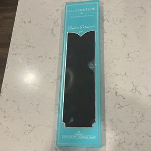24” halo black hair extensions
